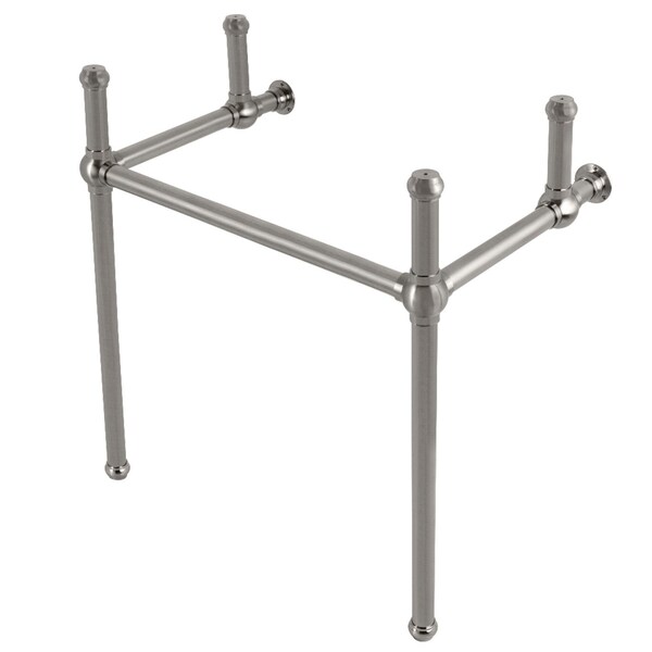 Brass Console Sink Legs, Brushed Nickel